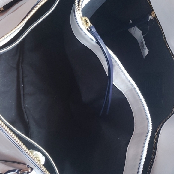 đť…şCOACH white leather weekender. NWT - Picture 12 of 12